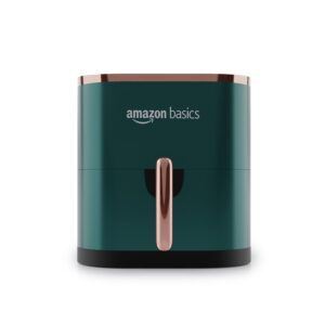 Amazon Basics 3.5L Electric Air Fryer 1200W with Touch Control & 7 Preset Modes (Green)