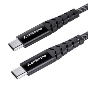 Ambrane 60W Type-C to Type-C Fast Charging Cable 1.5M Braided