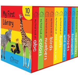 My First Library – 10 Board Books Box Set for Kids