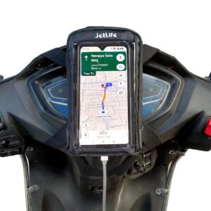 JETLIFE X1 Scooter Mobile Holder Pouch Waterproof Touch Screen Mount for Bikes