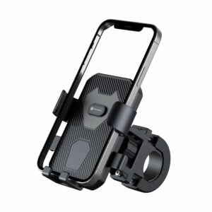 Portronics Mobike 4 Bike Phone Mount with 360° Rotation & One-Click Lock (Black)