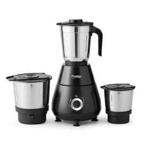 Prestige Apex 500W Mixer Grinder with 3 Stainless Steel Jars Black